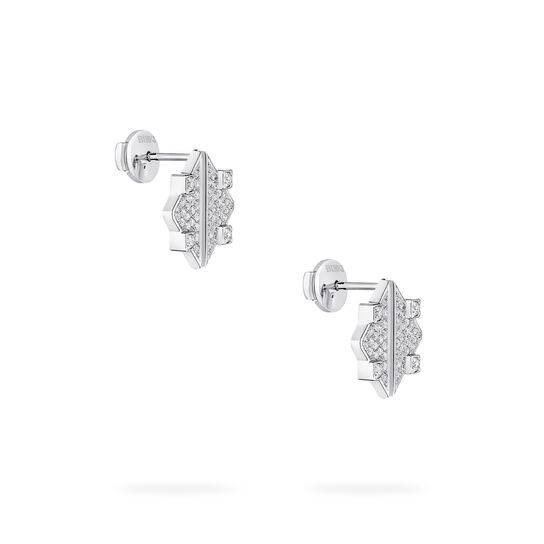 Birks Muse White Gold and Diamond Earrings image number 3